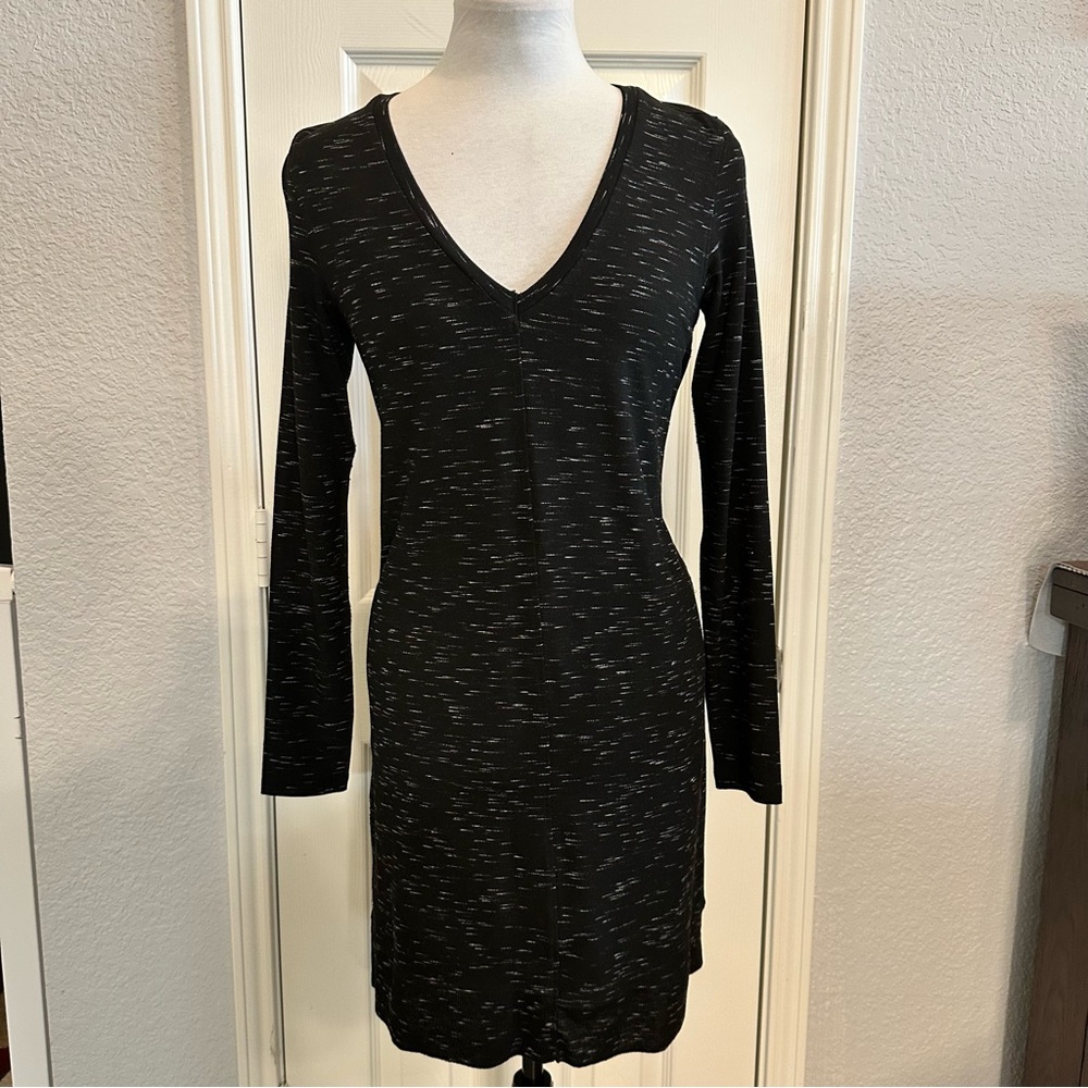 Lilla P Black and White Heathered Dress XS